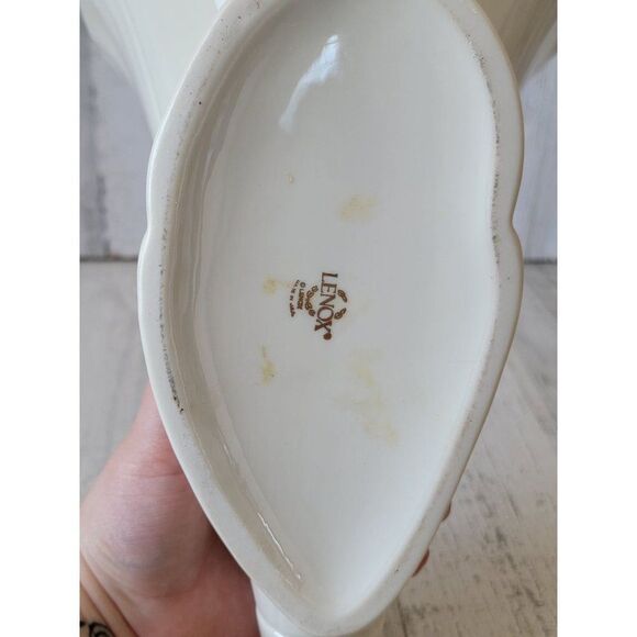 Lenox Cornucopia special vase fall home decor harvest ivory - Picture 8 of 9